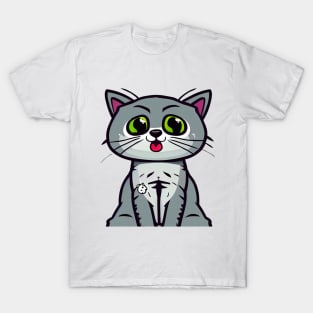 Very Cute Cartoon Cat T-Shirt